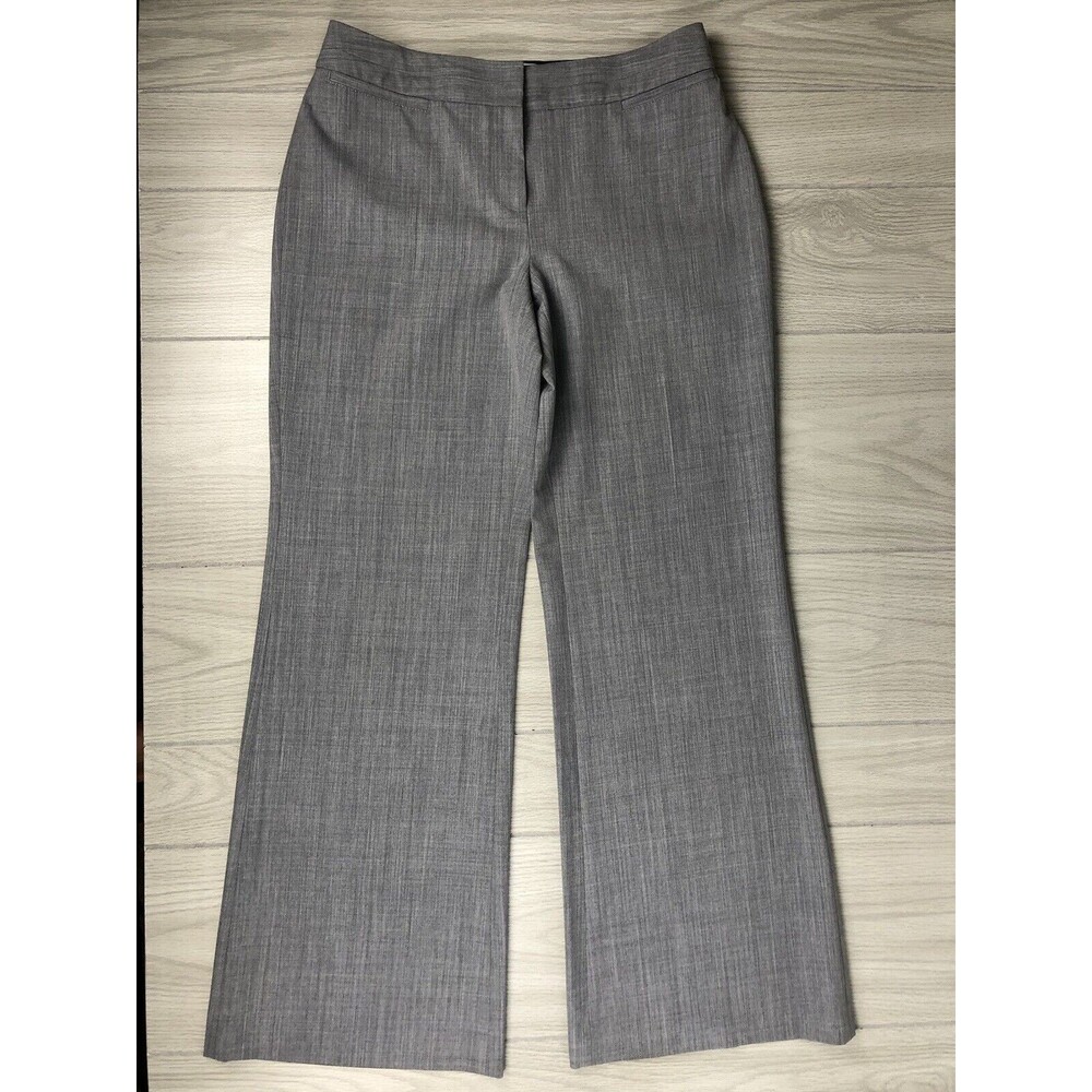 White House Black Market Women’s Size 6 Regular Gray Flare Leg Dress Work Pants